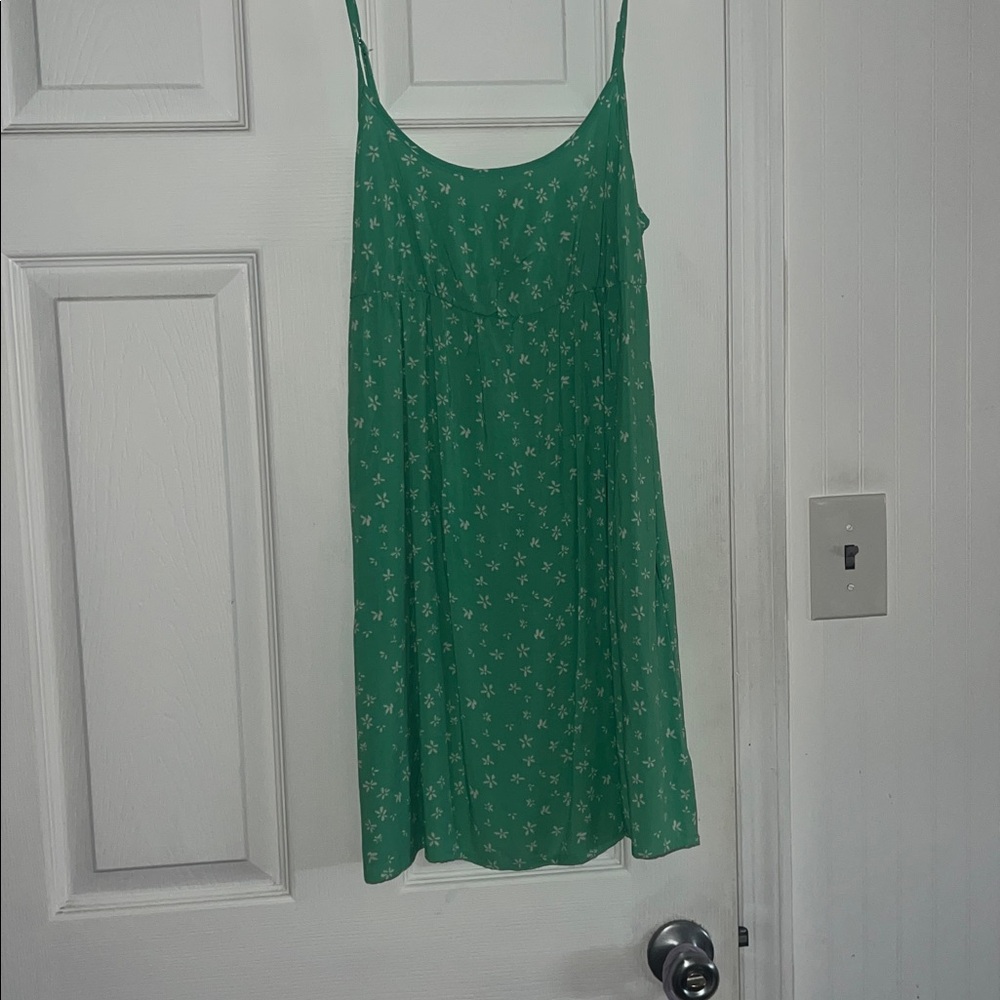 Green Floral Slip Dress